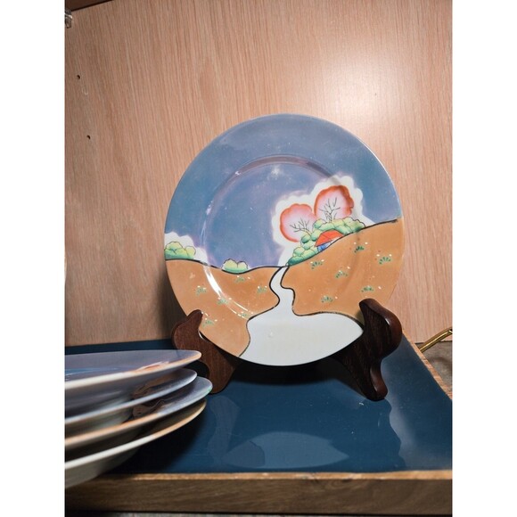 7.5in Lusterware VTG JAPAN Luncheon Snack/Dessert Plates (6) - Picture 2 of 5